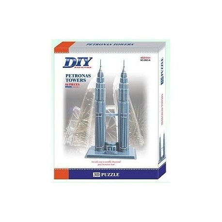 Petronas Towers Model 3D - Educational Puzzle